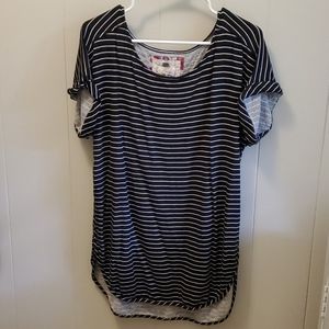 Cupio Anthropologie Striped cozy tshirt